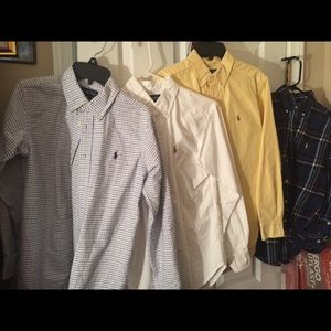 4 Boys Ralph Lauren Polo Shirts